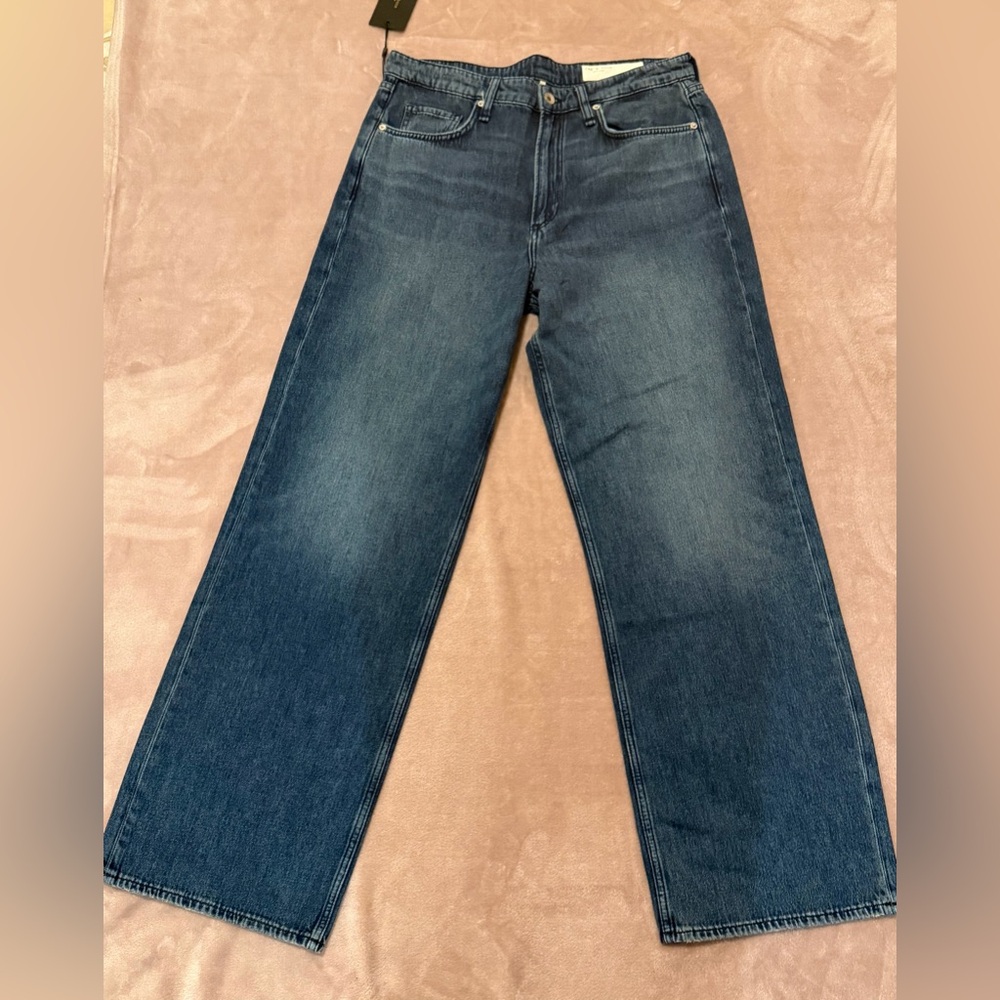 rag&bone THE LOGAN MID-RISE WIDE LEG size 31